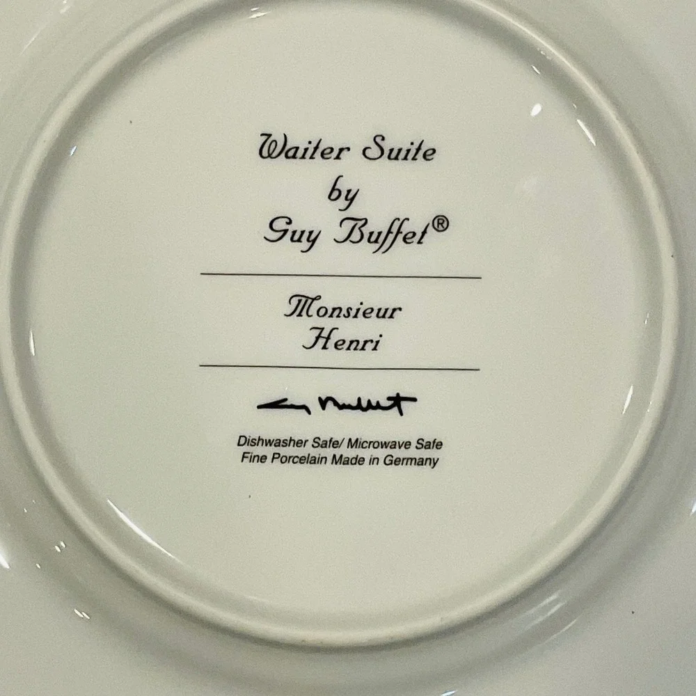 Williams Sonoma Guy Buffet Waiter Suite Salad Plates Set of 4 Eschenbach Germany